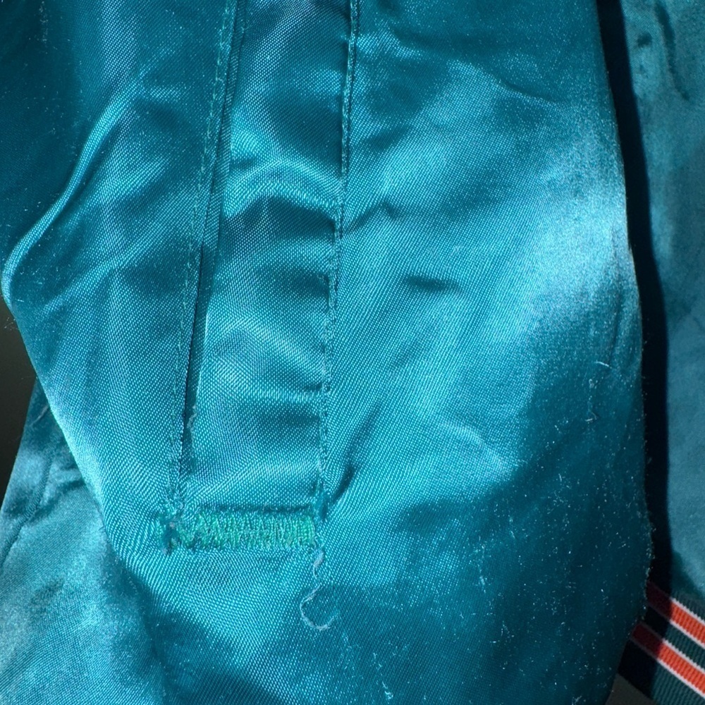 Teal Miami Dolphins Satin Jacket - Picture 4 of 9